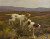 Art Prints of English Pointers in a Landscape by Thomas Blinks