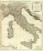 Art Prints of A New Map of Italy (0411021) by Thomas Kitchin