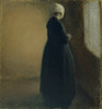 Art Prints of An Old Woman Standing by a Window by Vilhelm Hammershoi