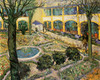 Art Prints of Courtyard of the Hospital in Arles by Vincent Van Gogh