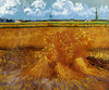Art Prints of Wheatfield with Sheaves, 1889 by Vincent Van Gogh