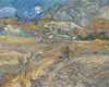Art Prints of Landscape at Saint Remy with Peasant by Vincent Van Gogh