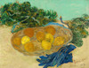 Art Prints of Still Life of Oranges and Lemons with Blue Gloves by Vincent Van Gogh