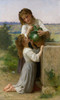 Art Prints of At the Fountain by William Bouguereau