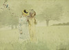 Art Prints of Girls Strolling in an Orchard by Winslow Homer