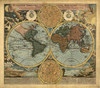 Art Prints of World Map, 1664 by an Unknown Artist