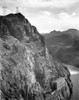 Art prints of Photograph from Side of Cliff with Hoover Dam (aka Boulder Dam) Transmission Lines by Ansel Adams