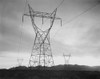 Art prints of Photograph of Transmission Lines in Mojave Desert Leading from Hoover Dam (aka Boulder Dam) by Ansel Adams