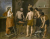 Art prints of Apollo in the Forge of Vulcan by Diego Velazquez