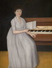 Art prints of Portrait of Sarah Prince, also known as Silver Moon or Girl at the Pianoforte by John Brewster Jr.