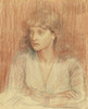 Art prints of Portrait of May Morris by Dante Gabriel Rossetti