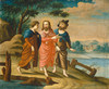 Art Prints of Christ on the Road to Emmaus by 18th Century American Artist