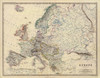 Art Prints of Europe, 1861 (0373003) by Alexander Keith Johnston