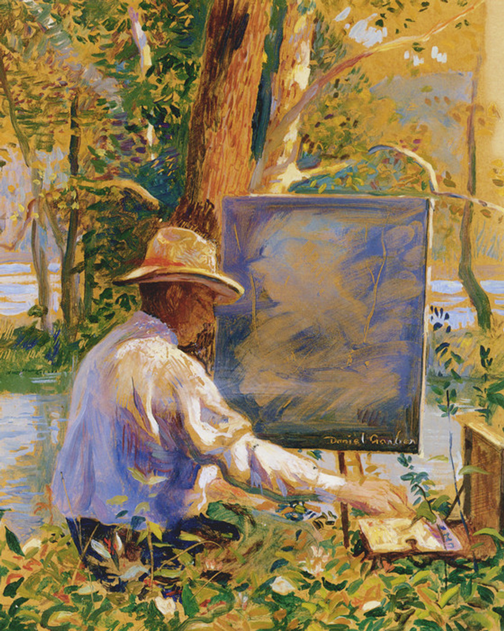 Art Prints of The Artist Painting a Landscape by Daniel Garber