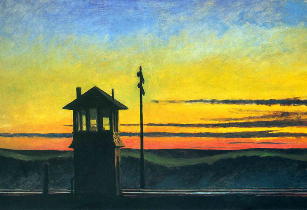 Art Prints of Railroad Sunset by Edward Hopper