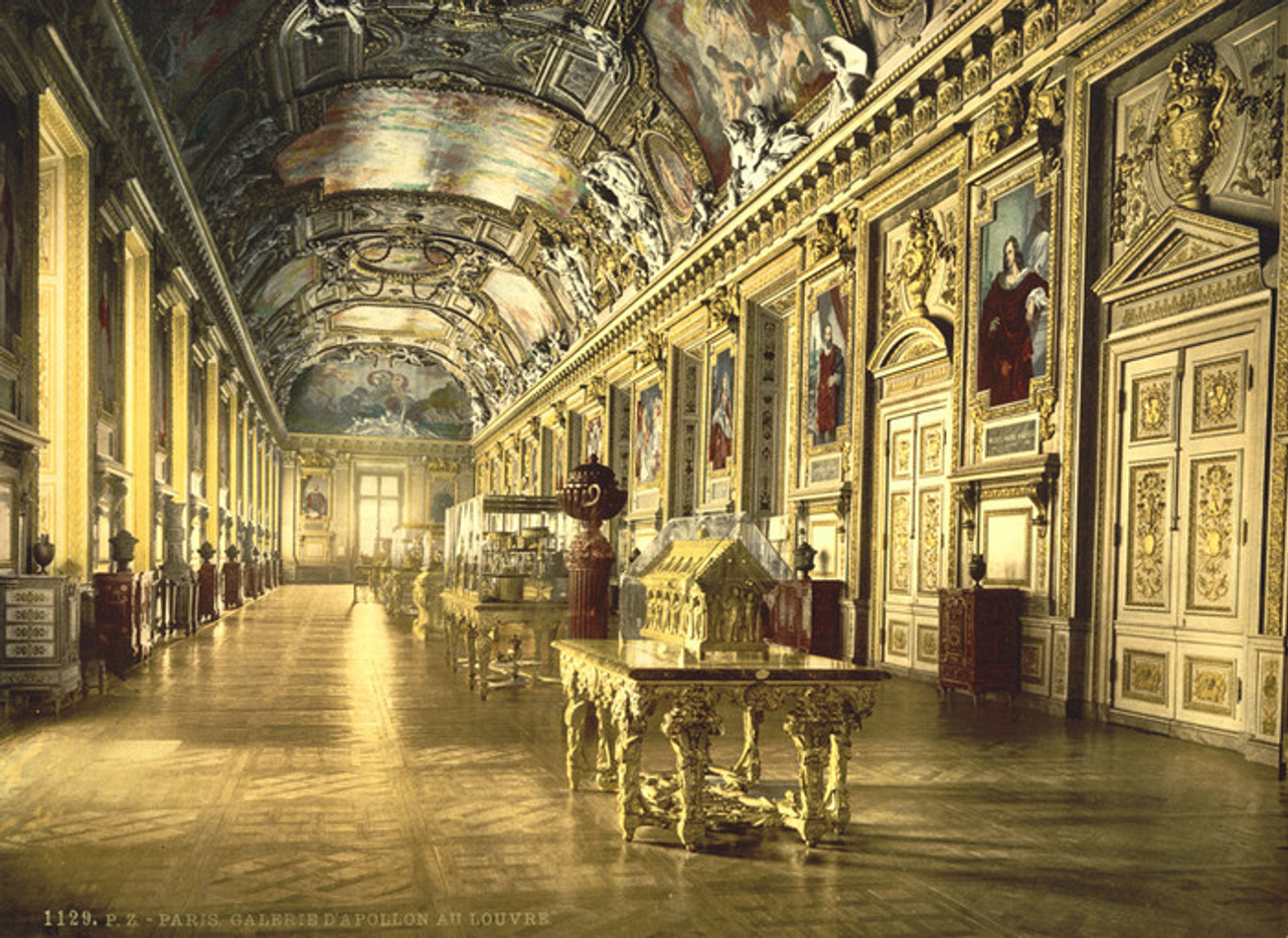 Art Prints of The Louvre, a Gallery in the Louvre, Paris, France