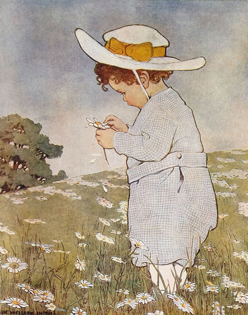 Art Prints of She Lufs Me, She Lufs Me Not by Jessie Willcox Smith