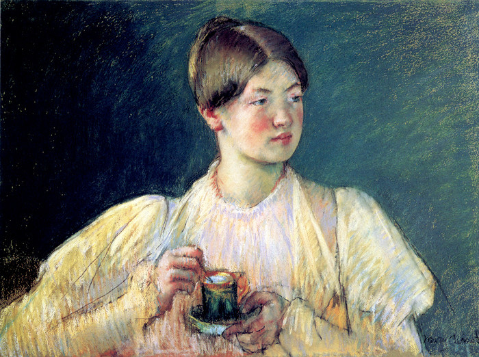 Art Prints of The Cup of Tea II by Mary Cassatt