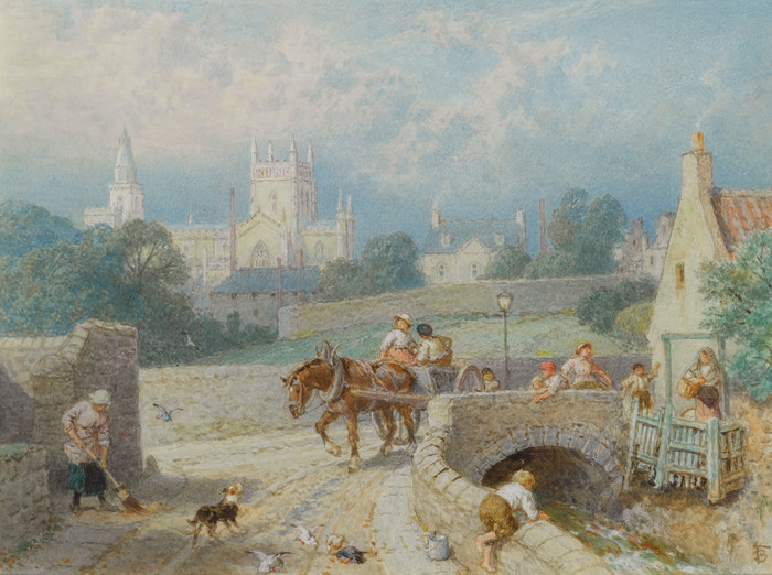 Art Prints of Dunfermline Abbey by Myles Birket Foster