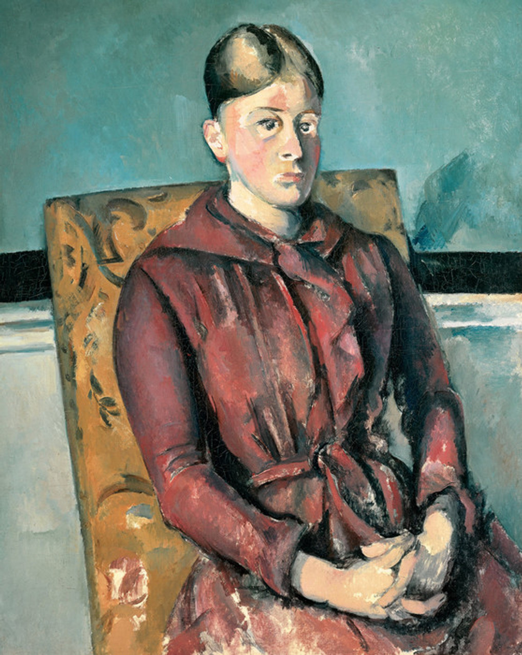 Art Prints of Madame Cezanne in a Yellow Armchair by Paul