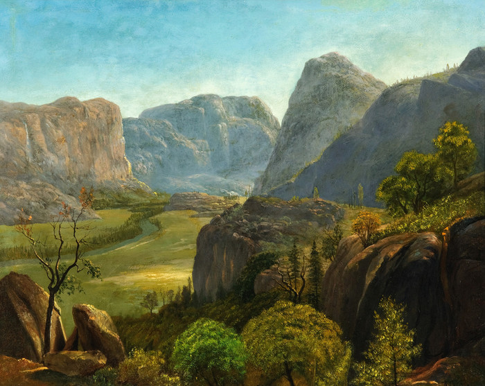絵画 valley Albert_Bierstadt_-