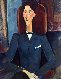 Art Prints of Portrait of Jean Cocteau by Amedeo Modigliani