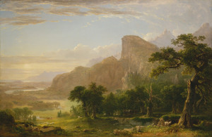 Art Prints of Landscape Scene from Thanatopsis by Asher Brown Durand