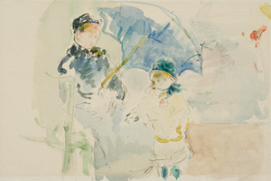 Art Prints of At the Beach in Nice by Berthe Morisot