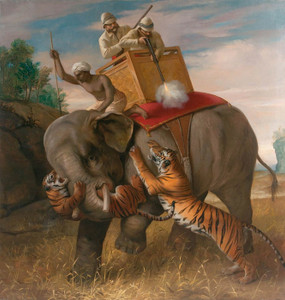 Art Prints of Tiger Hunting by Briton Riviere