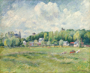 Art Prints of Meadows, Gisors France by Camille Pissarro