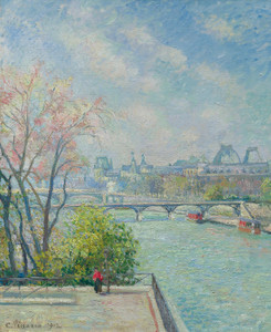 Art Prints of Spring Morning, Louvre by Camille Pissarro