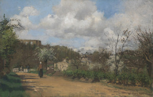 Art Prints of View from Louveciennes by Camille Pissarro