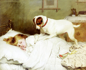 Art Prints of Time to Wake Up by Charles Burton Barber