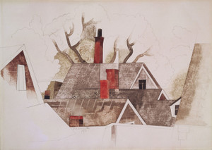 Art Prints of Red Chimneys by Charles Demuth