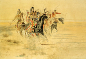 Art Prints of Indian Hunt by Charles Marion Russell