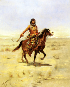Art Prints of Indian Rider by Charles Marion Russell