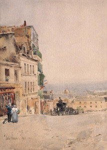 Art Prints of View of Montmartre, Paris by Childe Hassam