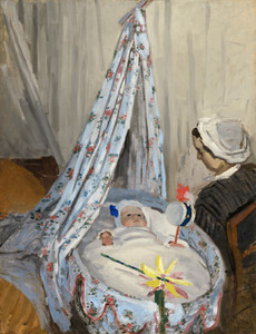 Art Prints of The Cradle, Camille with the Artist's Son, Jean by Claude Monet