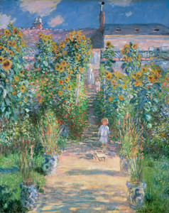 Art Prints of The Artist's Garden at Vetheuil by Claude Monet