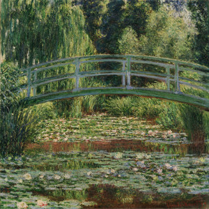 Art Prints of Japanese Footbridge and the Water Lily Pool, Giverny by Claude Monet