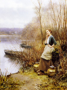 A Lovely Thought by Daniel Ridgway Knight