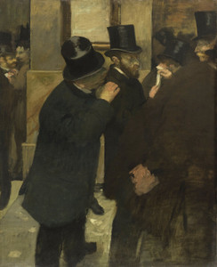 Art Prints of Portraits at the Stock Exchange by Edgar Degas