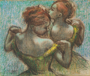 Art Prints of Two Dancers, Half Length by Edgar Degas