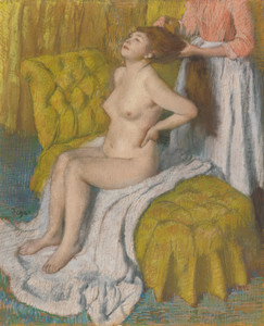 Art Prints of Woman Having Her Hair Combed by Edgar Degas