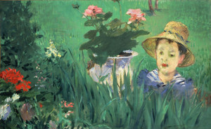 Art Prints of Boy in Flowers by Edouard Manet