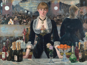 Art Prints of A Bar at the Folies Bergeres by Edouard Manet