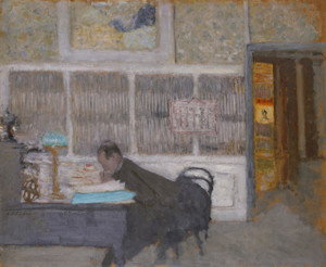 Art Prints of At the Revue Blanche Portrait of Felix Feneon on by Edouard Vuillard