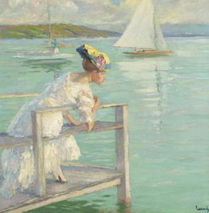 Art Prints of On the Dock by Edward Cucuel