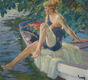 Art Prints of The Bather by Edward Cucuel