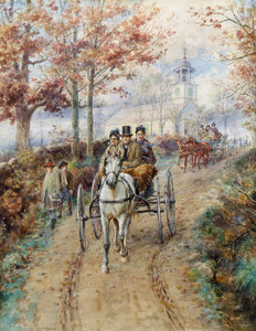 Art Prints of Carriage Ride, 1886 by Edward Lamson Henry